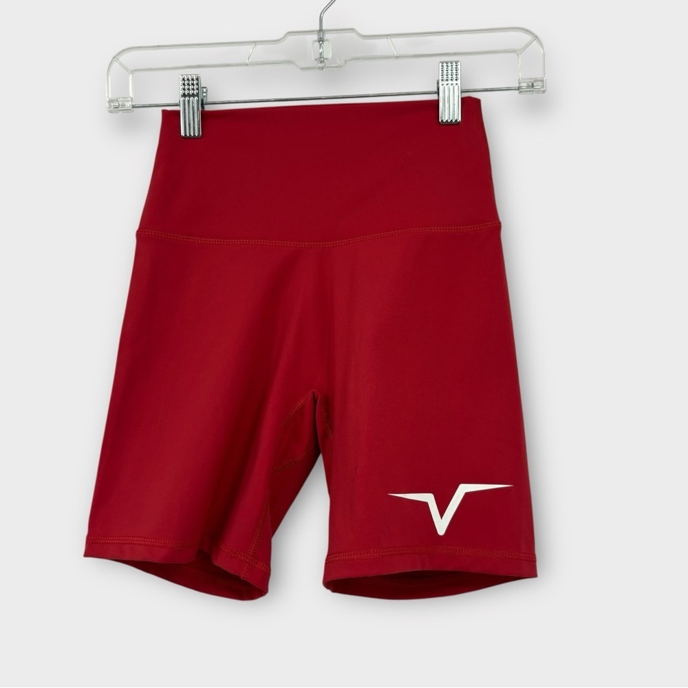 Kadyluxe High Waist Bike Short 6” in Red Women’s Size XS‎